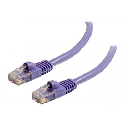 C2G Cat5e Booted Unshielded (UTP) Network Patch Cable - Patch cable - RJ-45 (M) to RJ-45 (M) - 2 m - UTP - CAT 5e - molded, snagless, stranded - purple